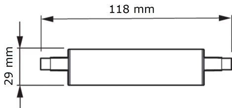 CorePro LEDlinear D 14-120W R7S 118mm 830 LED Žárovka 14W 2000lm 2