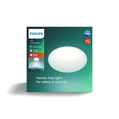 Shan přisazené LED svítidlo se senzorem pohybu1x12W 1250 lm 4000K IP20 26cm, bílé 7