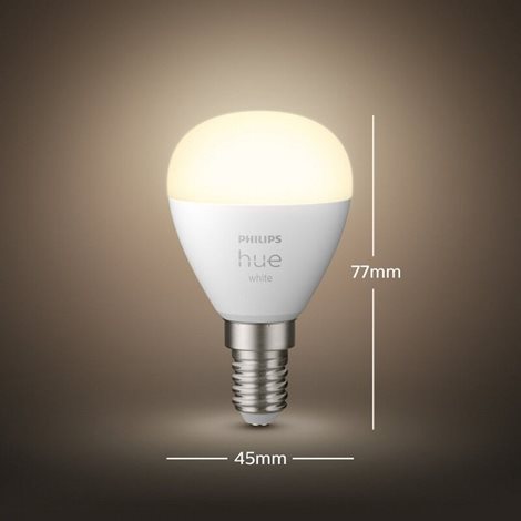Hue White sada 2x LED žárovka E14 P45 5,7W 470lm 2700K IP20 2