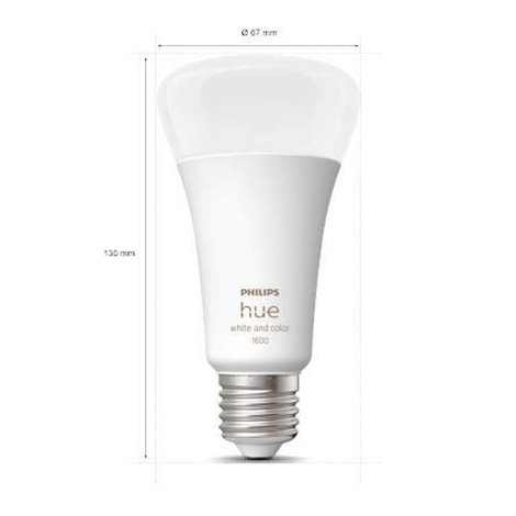 Hue WACA LED žárovka E27 A67 13,5W 1600lm 2000-6500K RGB IP20 5