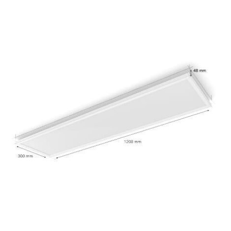 HUE WACA Surimu stropní LED panel 60W 4150lm 2000-6500K RGB 120x30cm IP20, bílý 4