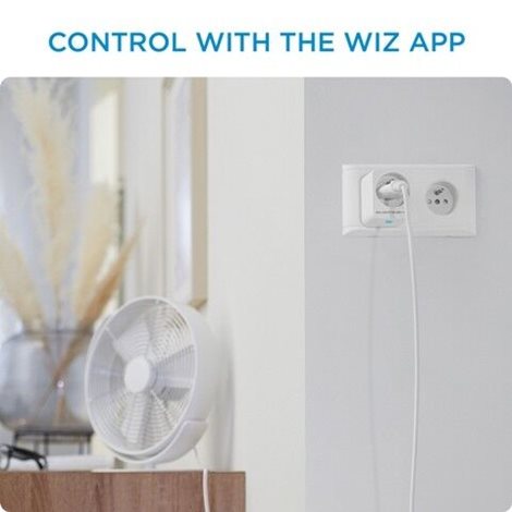 WiZ Plug Chytrá zásuvka CZ/SK IP20 230V + měření spotřeby, bílá 5
