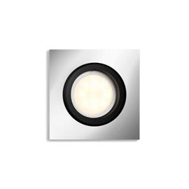 Hue WA Milliskin podhledové LED svítidlo 1xGU10 5W 350lm 2200-6500K hranaté IP20, hliníkové