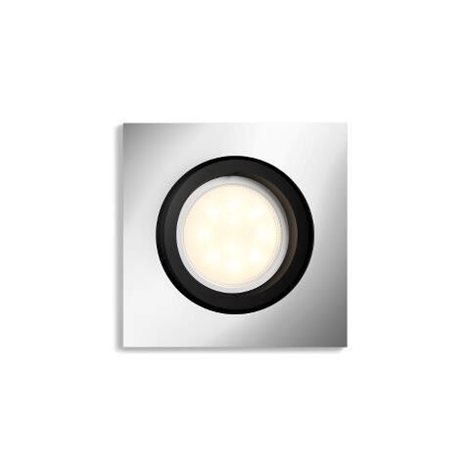 Hue WA Milliskin podhledové LED svítidlo 1xGU10 5W 350lm 2200-6500K hranaté IP20, hliníkové 1