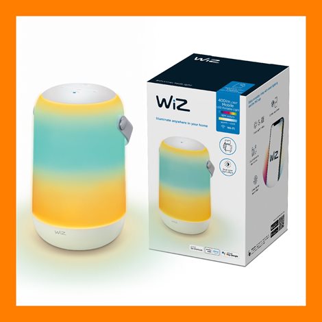 WiZ Mobile přenosná LED lampa 1x13,5W 400lm 2200-6500K RGB IP20, bílá 8