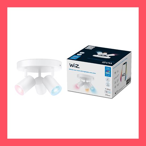 WiZ Imageo bodové LED svítidlo 3x GU10 4,9W 345lm 2200-6500K RGB IP20, bílé 4