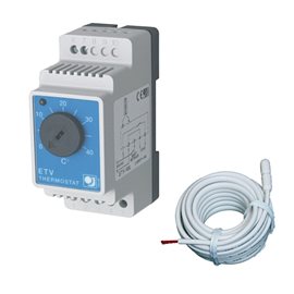 Easy ETV-1991 termostat na DIN 0...+40°C včetne kabelového teplotního senzoru