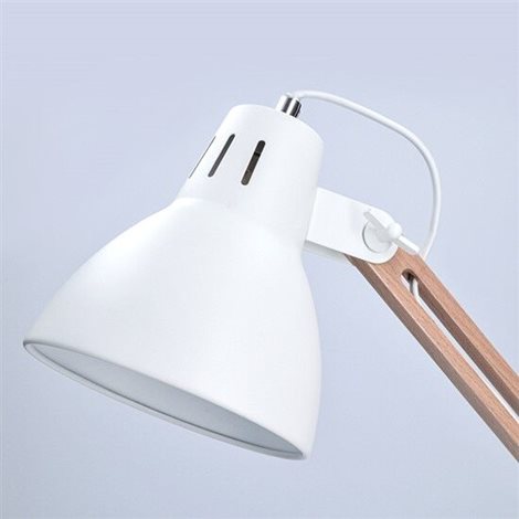 WO57-W Stolní lampa Falun, E27, bílá 3