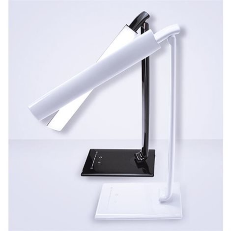 WO37-W LED stolní lampička stmívatelná, 12W, volba teploty světla, bílý lesk 9