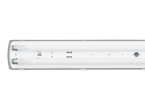 PRIMA LED TUBE 2x120 PC svítidlo průmyslové provedení bez LED trubic 230V AC 5