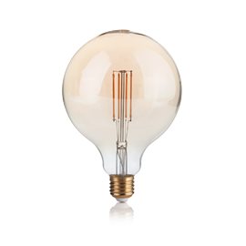 LAMPADINA VINTAGE GLOBO LED filamentová žárovka E27 4W 330lm 2200K stmívatelná, jantarová