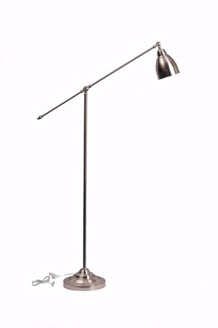 NEWTON PT1 stojací lampa 1x E27 60W bez zdroje 150cm, niklová 6